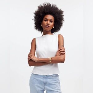 Ribbed Boatneck Tank